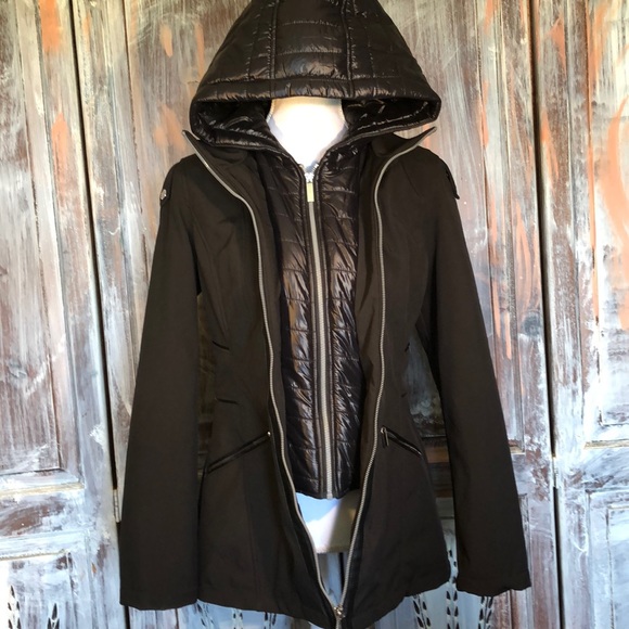 French Connection quilted bib and hood Jacket - Picture 2 of 8